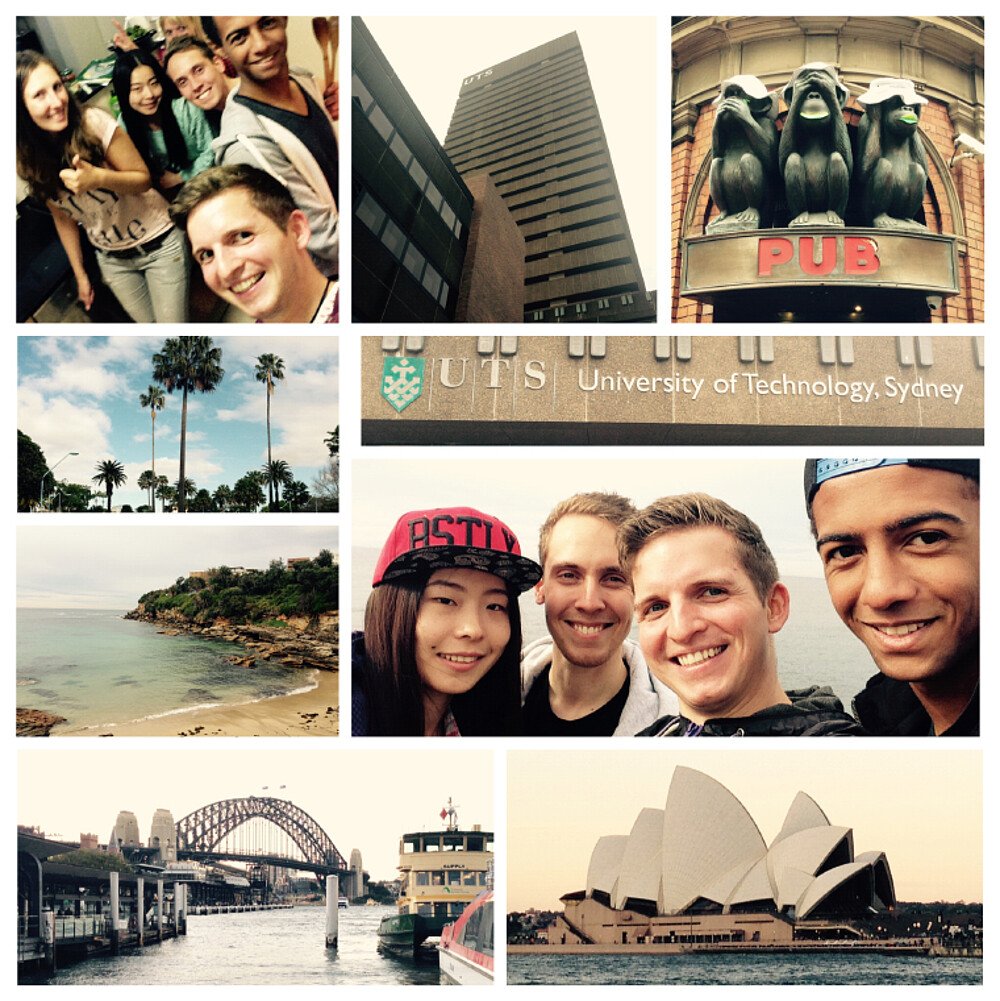 Bilder Collage - Auslandssemester in Australien