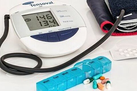 Ein Blutdruck-Messgerät