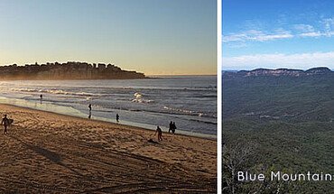 Bondi Beach und Blue Mountains