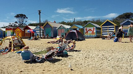 Brighton Beach in Melbourne